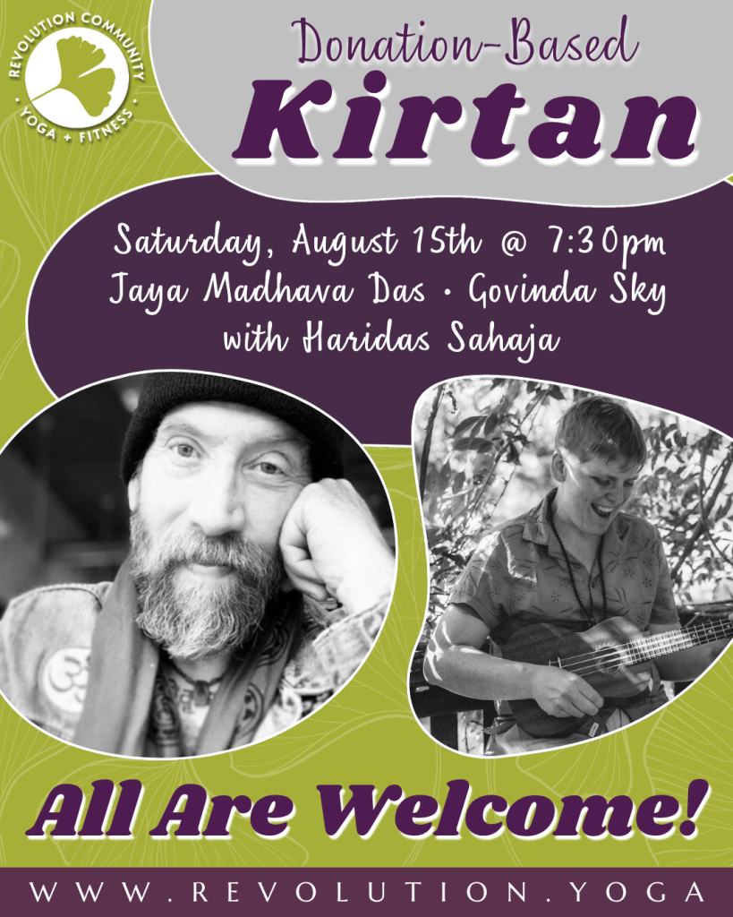 Kirtan with Jaya Madhava Das • Govinda Sky at Revolution Community Yoga in Acton, Massachusetts